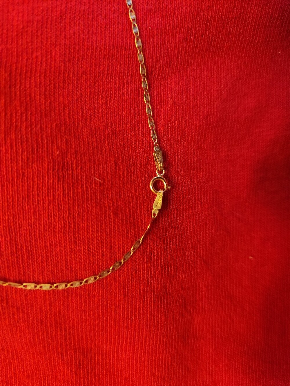 10 Karat Real Rose Gold Dainty 18" Chain *BROKEN* in one place! - Picture 7 of 13